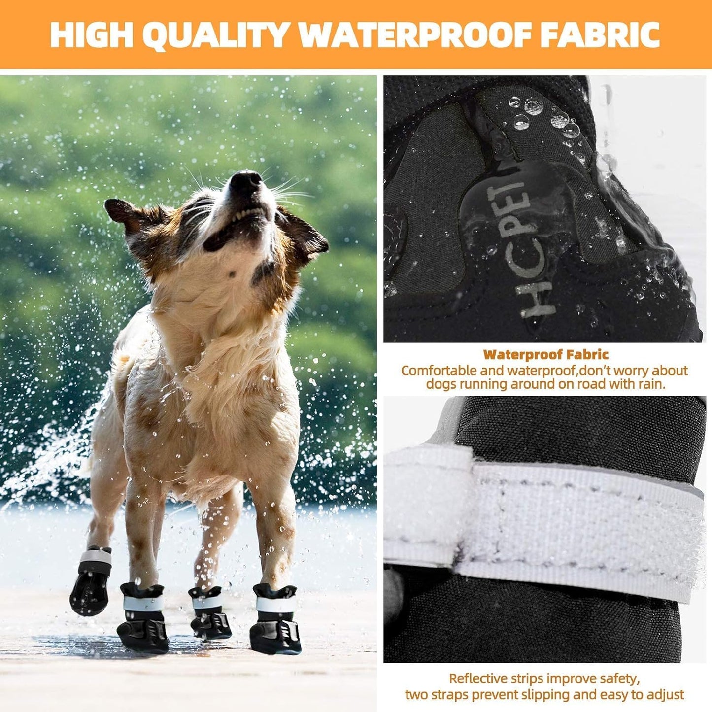 Waterproof Reflective Dog Boots